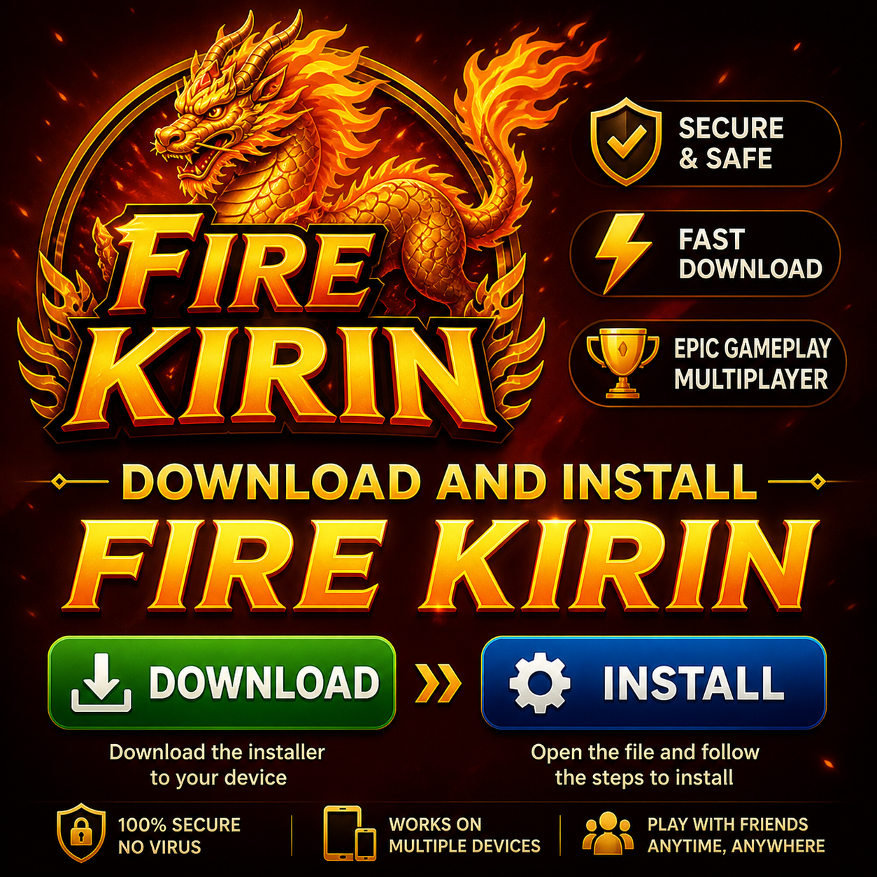 How to Download and Install Fire Kirin on iOS and Android